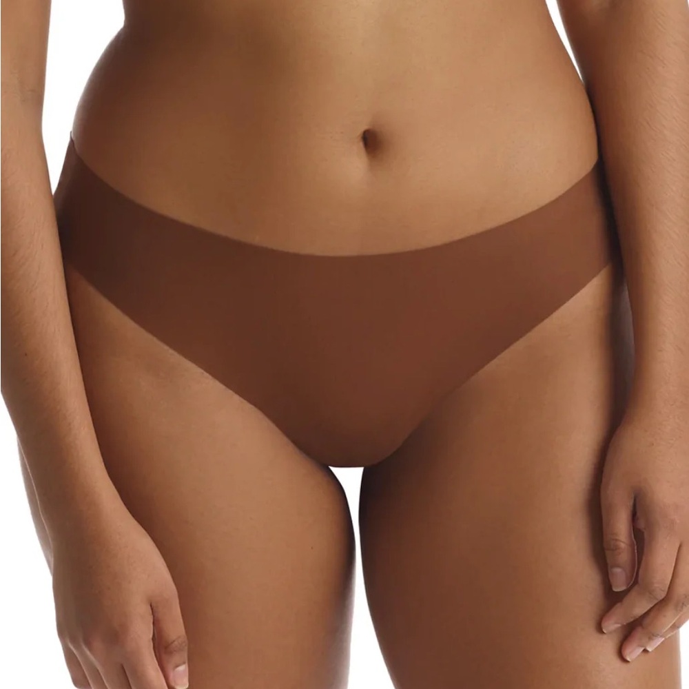 Commando Brown Seamless Thong butter collection NWT